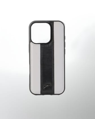 iPhone 16 Series Leather Case with MagSafe (Sporty Grey)-iPhone 16 Pro Max