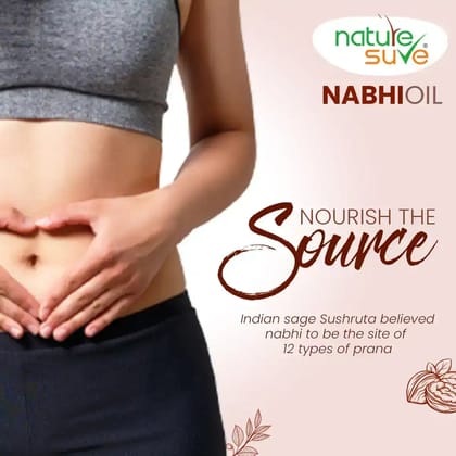 Nature Sure Belly Button Nabhi Oil for Health and Beauty in Men and Women - 40ml