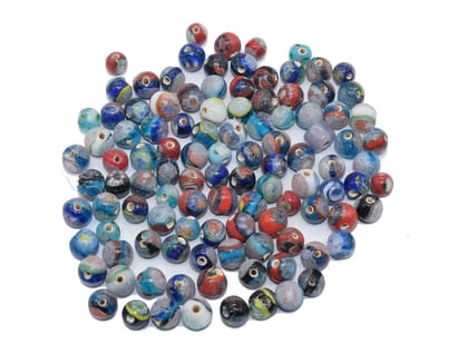 Chevron Glass  beads, 6-layer glass chevron beads, Venetian chevron, trade bead Venetian, African trade bead, vintage Murano glass beads , BWSRON-036-Per Packet of 180 Pieces (100 Gram) / 8 MM