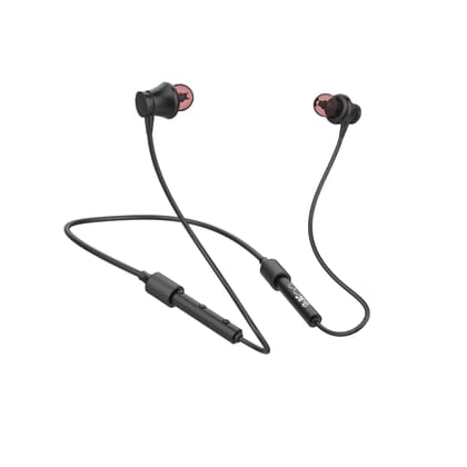 Walta Elite CRUSH Neckband with Mic, 10mm Drivers, Neckbands for Music/Travelling/Calling - Black