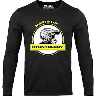 FastB Men Graphic Print Round Neck Black T-Shirt