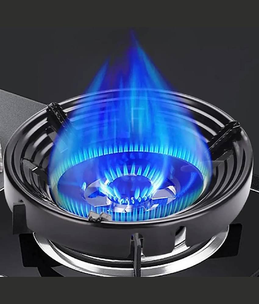 RAMDEV ENTERPRISE Gas Saver Burner Stand Gas Chula Burner Gas Stove Burner Stand Jali Ring Fire & Windproof Energy Saving, Gas Chula Support Stand 4 Legs Supported For Indian Gas 0.7mm (Pack Of 1).