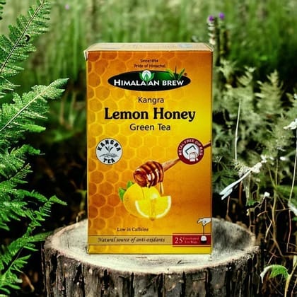 Himalayan Brew – Kangra Lemon Honey Green Tea Bags (25 Bags)