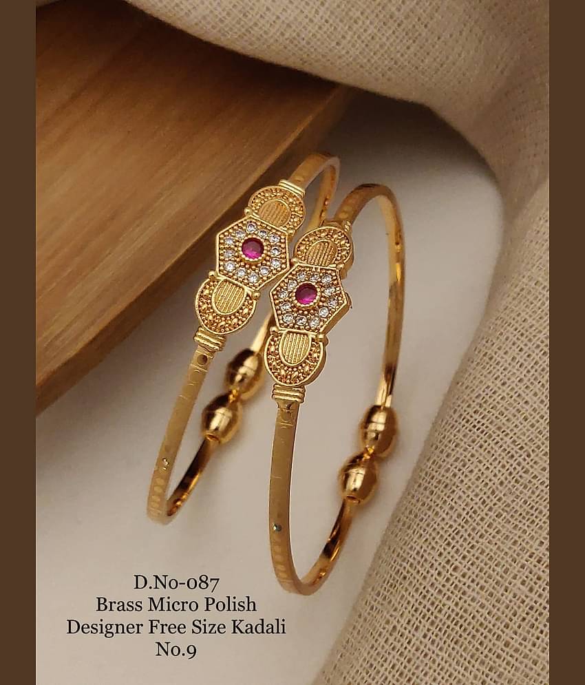 Shivay Fashion Gold Bangle Set ( Pack of 1 )