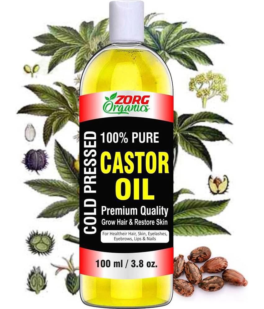 Zorg Organics Premium Cold Pressed Castor Oil For Skin and Hair Oil 100 mL