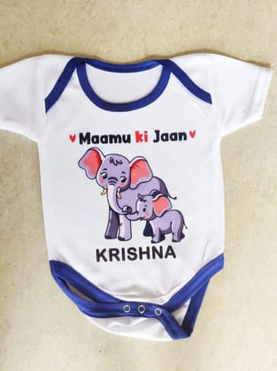 Customised Rompers For Babies.-blue