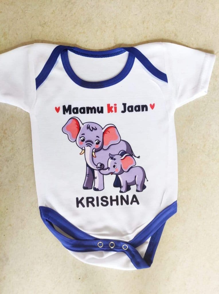 Customised Rompers For Babies.-blue