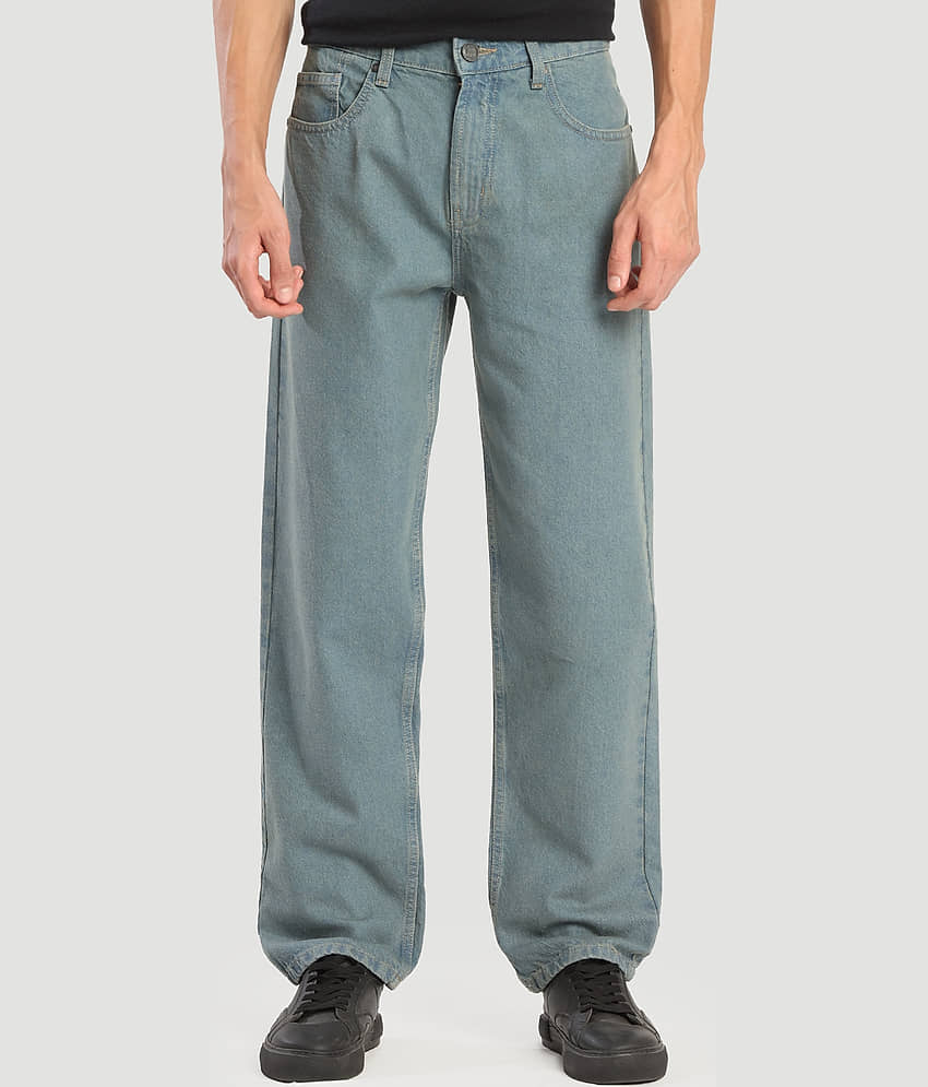 Bene Kleed Relaxed Clean Look Men's Jeans - Light Blue ( Pack of 1 )