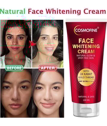 COSMOFINE White Face Cream, Skin Brightening Cream, Day Cream All Skin Type Saffron ( 100 gm )