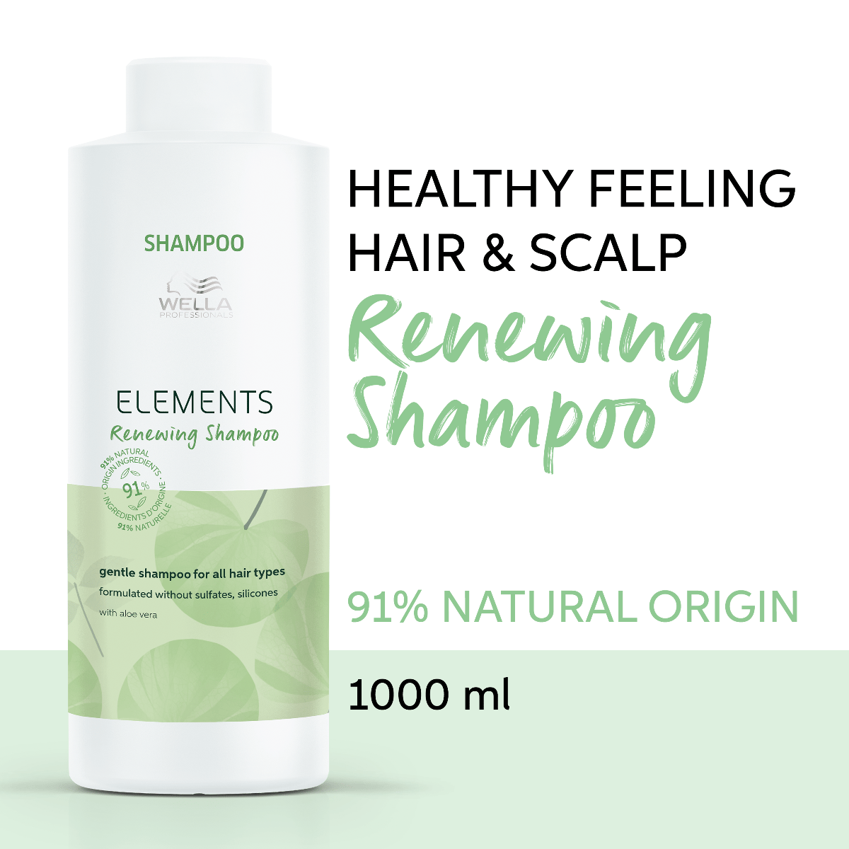 Wella Professionals Elements Renewing Shampoo Zero Sulfates,Zero Parabens 1000Ml