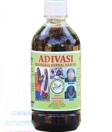 ADIVASI BHRINGRAJ HERBALS - Hair Growth Coconut Oil 500 ml ( Pack of 1 )
