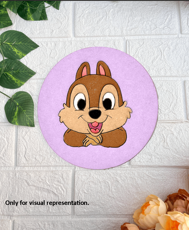 Dbeautify's Cute Chipmunk DIY MDF Pre-Marked Base