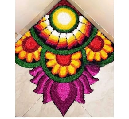 Cornar mat rangoli  2ft