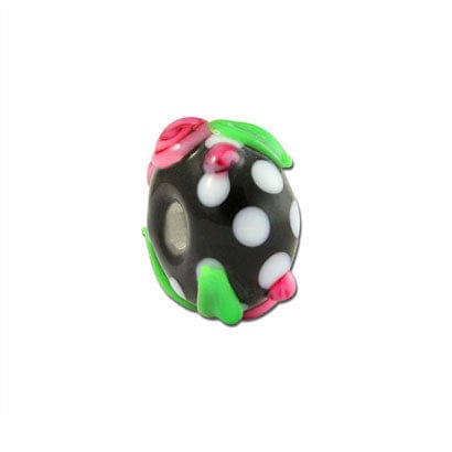 Beadwaala Handmade Fancy Lampwork Glass For Jewelry Making. (Roundel) SFL-415-Per Packet 25 Pcs / 10X18 MM