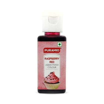 Puramio Liquid Food Colour - Raspberry Red, 50 ml