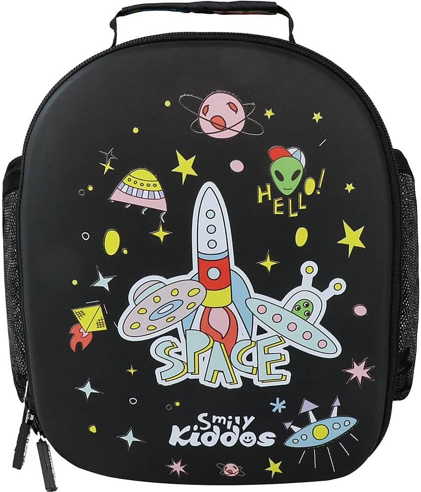 SmilyKiddos 25 Ltrs Black Polyester College Bag