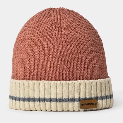 Misty Tawny Beanie Knitted Cap for Kids-12-24 M / Brown