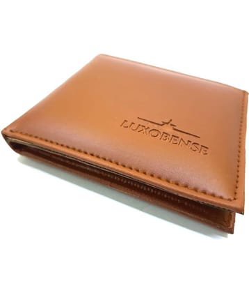 LUXOBENSE - Orange PU Men's Two Fold Wallet ( Pack of 1 )