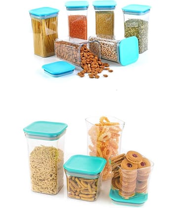 Analog Kitchenware Grocery, Dal, Pasta Plastic Food Container Set of 10 1100 mL
