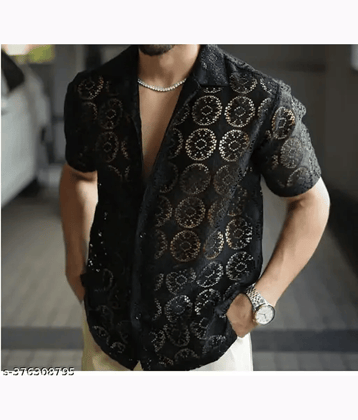 Marc Laurent Cotton Blend Regular Fit Solids Half Sleeves Men's Casual Shirt - White ( Pack of 1 )