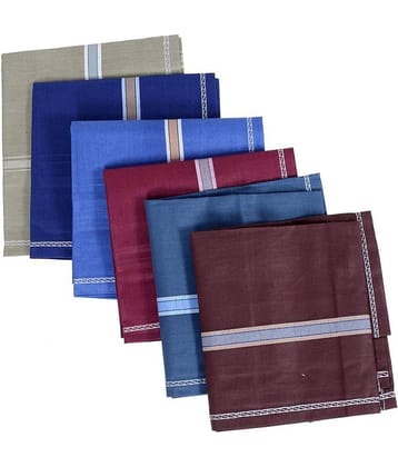 THRIFTKART Multicolor Cotton Men's Handkerchief ( Pack of 6 )