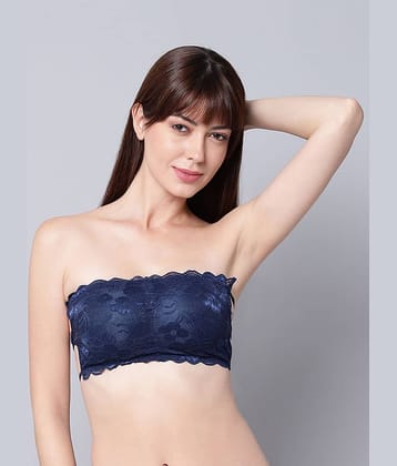 PrettyCat Lace Lightly Padded Women's Tube Bra ( Pink )