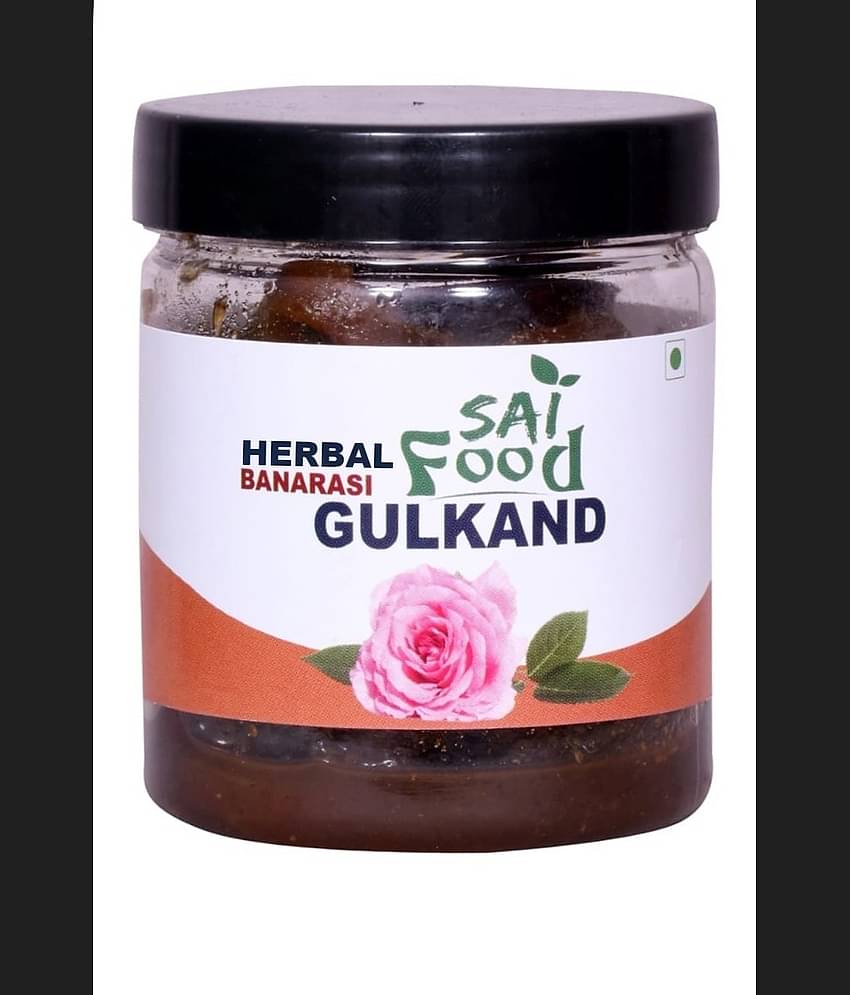 SAi Food HERBAL Banarasi Gulkand Made from Finest Rose Petals Finest Mixed Gulkand Pickle 250 g