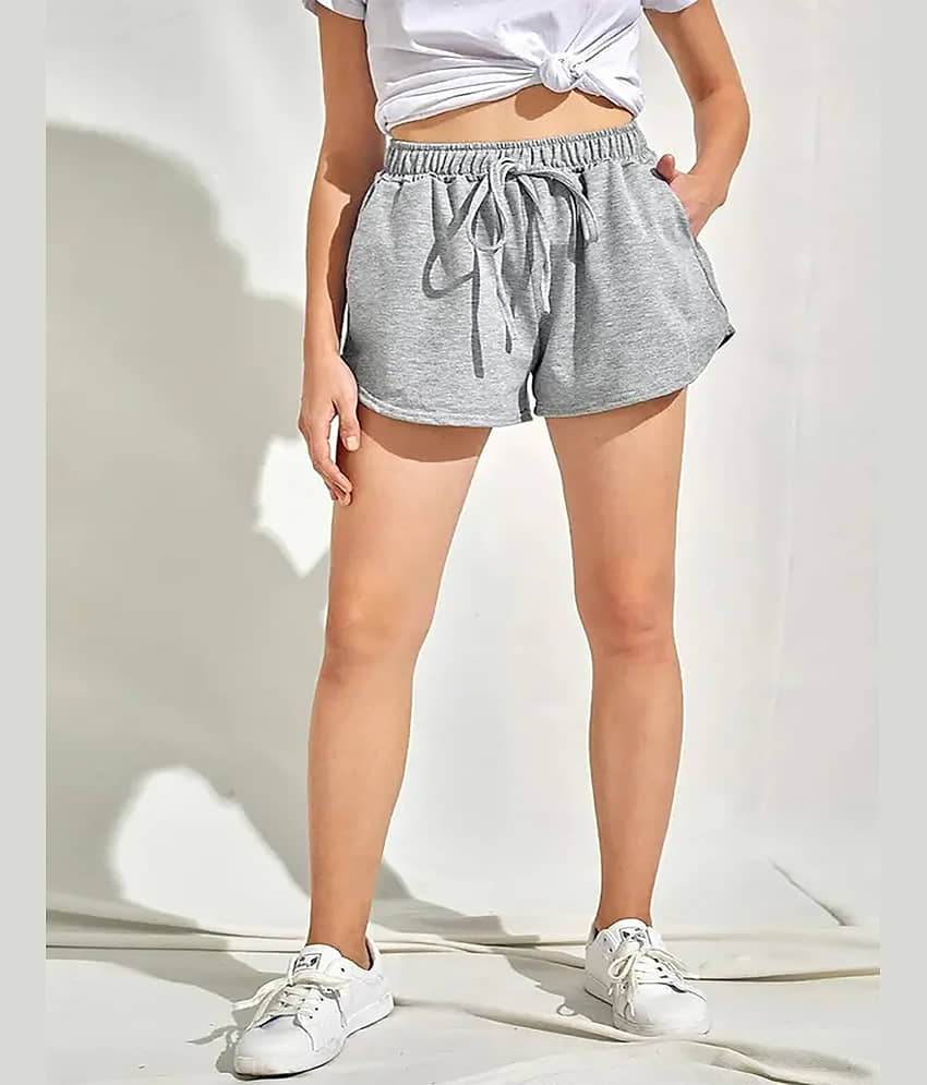 Scrott Merchandise Cotton Hot Pants - Gray