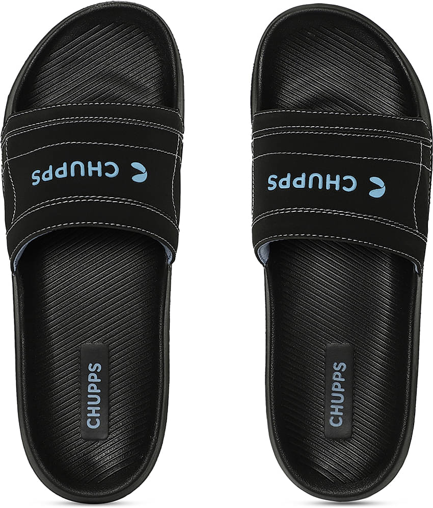 CHUPPS Black Men's Slide Flip Flop