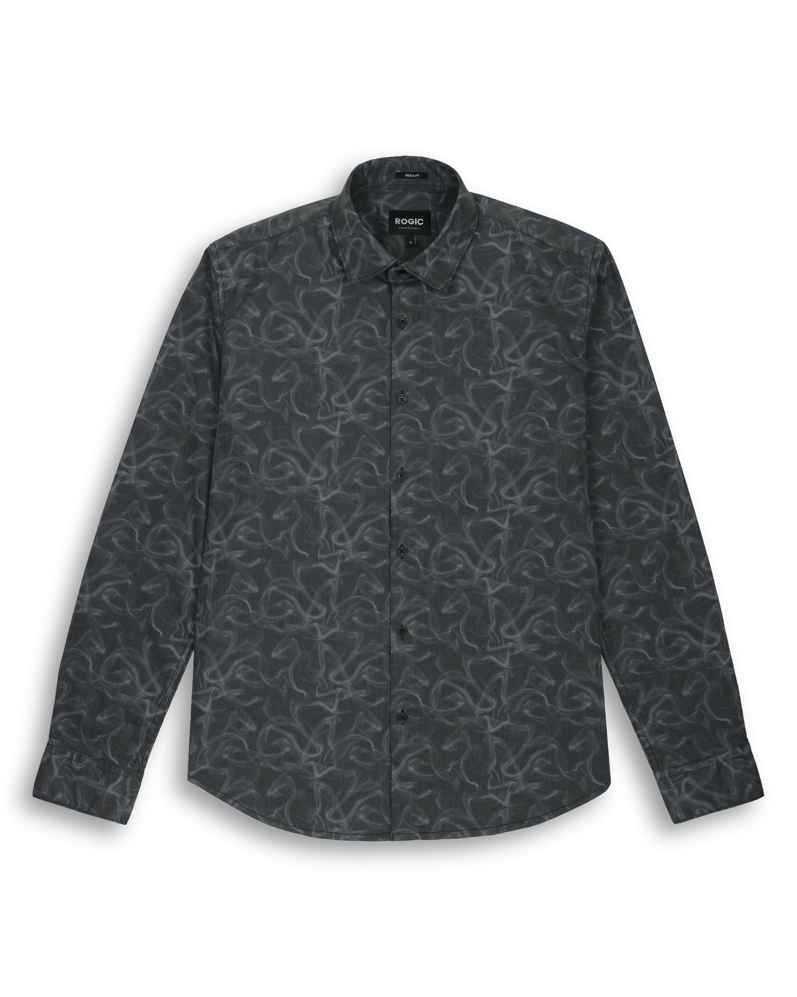 PRINTED SHIRT IN OLIVE-M