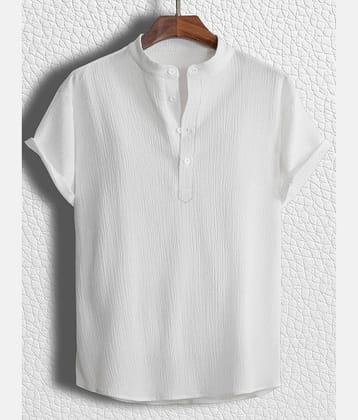 color bucket Peach Cotton Blend Men's Shirt Style Kurta ( Pack of 1 )