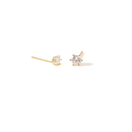 Tersa Studs | 925 Silver Earrings for Women-Gold