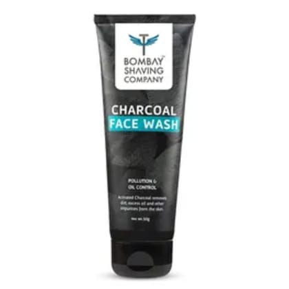 Bombay Shaving Company Charcoal Face Wash, Fights Pollution And Acne, Oil Control For Men & Women -50Gm
