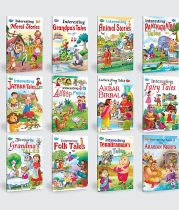 Children story books all in one pack | set of 12 story books for kids -English moral story collection