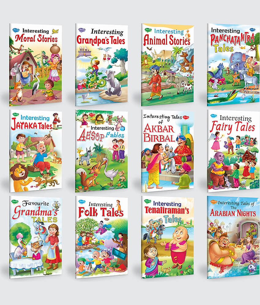 Children story books all in one pack | set of 12 story books for kids -English moral story collection