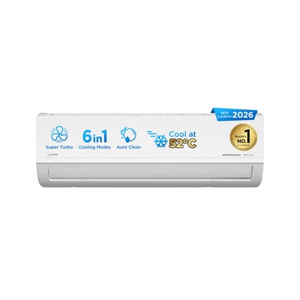 Midea 1.5 Ton 3 Star Inverter Split AC, 6-in-1, MAI18SD3R36F1 Midea 1.5 Ton 3 Star Inverter Split AC, 6-in-1, MAI18SD3R36F1 - White Midea 1.5 Ton 3 Star Inverter Split AC, 6-in-1, MAI18SD3R36F1 Midea 1.5 Ton 3 Star Inverter Split AC, 6-in-1, MAI18SD3R36F1 - White
