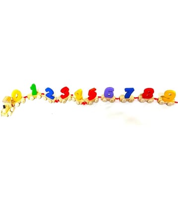 Peters Pence- Wooden Number Train Set for kids (0-9 Number Train With Engine )