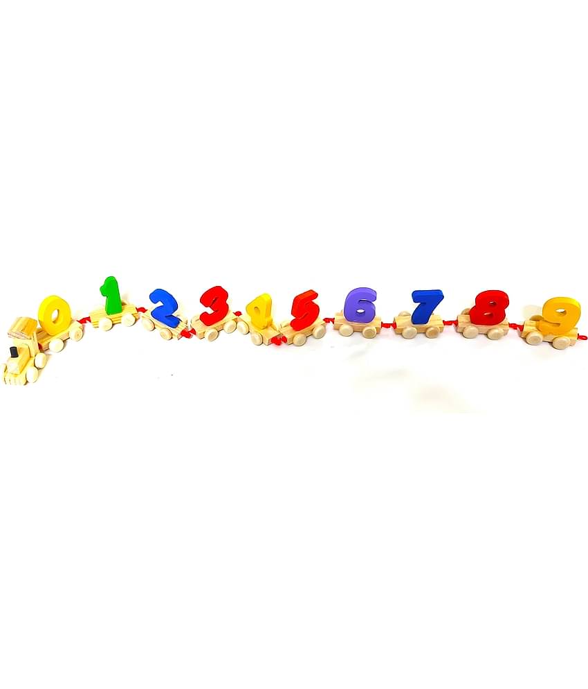 Peters Pence- Wooden Number Train Set for kids (0-9 Number Train With Engine )