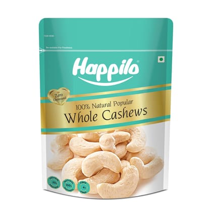 Happilo 100% Natural Popular Whole Cashews 400g