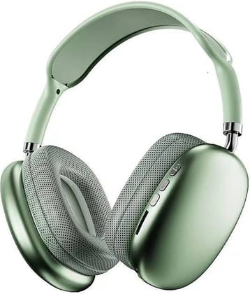 Life Like P9 3.5 mm Bluetooth Headphone Over Ear 8 Hours Playback Active Noise cancellation IPX4(Splash & Sweat Proof) Green
