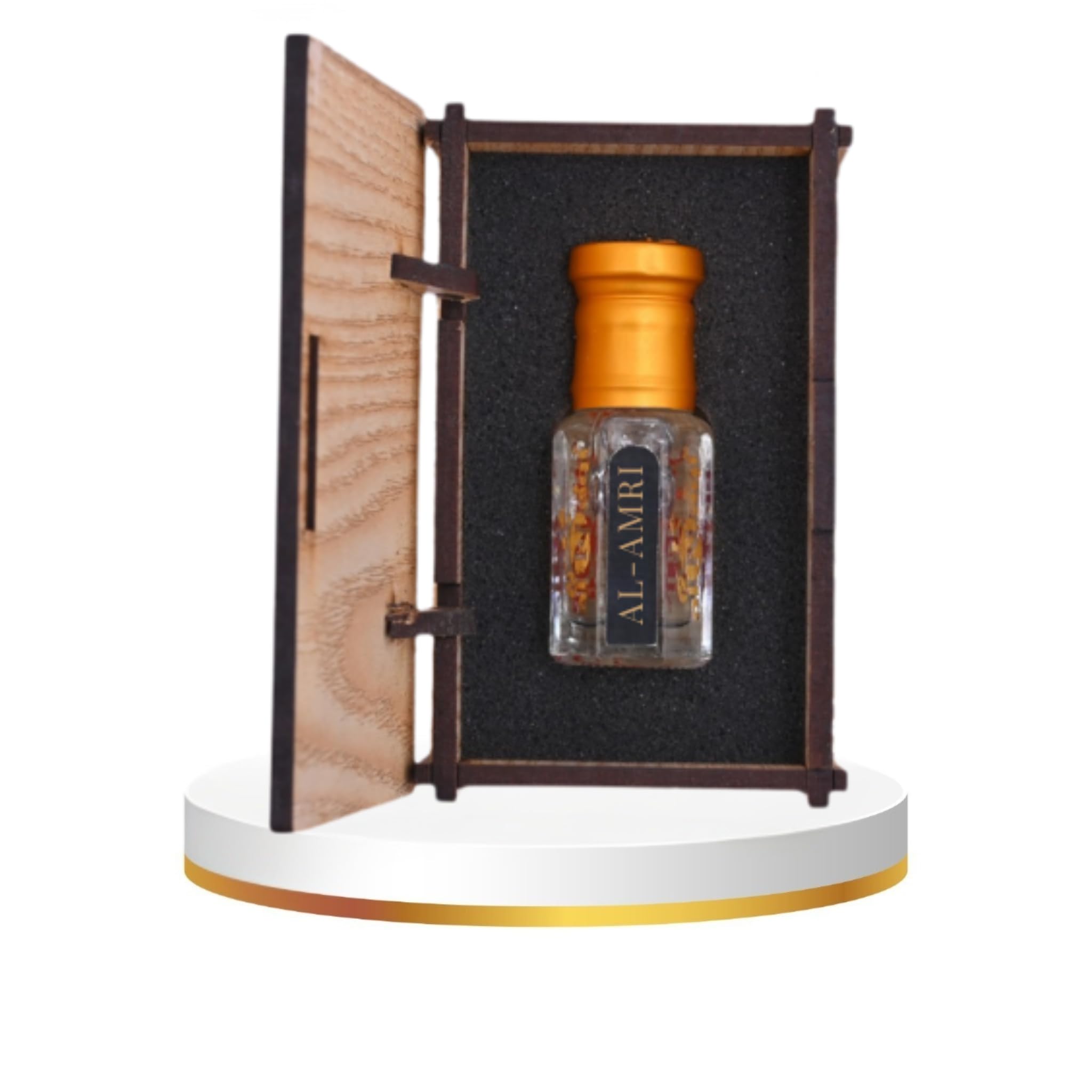 alNaqi fragrances Al-Amri-Attar 12ml - Luxury White Oudh Attar Original, No Alcohol Concentrated Attar Black Musk, High Strength Arabic-Fragrance, Original Signature-Parfum