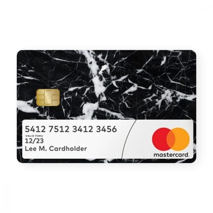Black Marble With Window Card - WrapCart X Jumbo