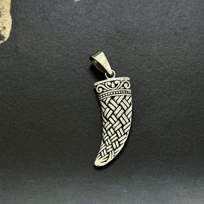 Tooth Design Silver 925 Men's Pendant