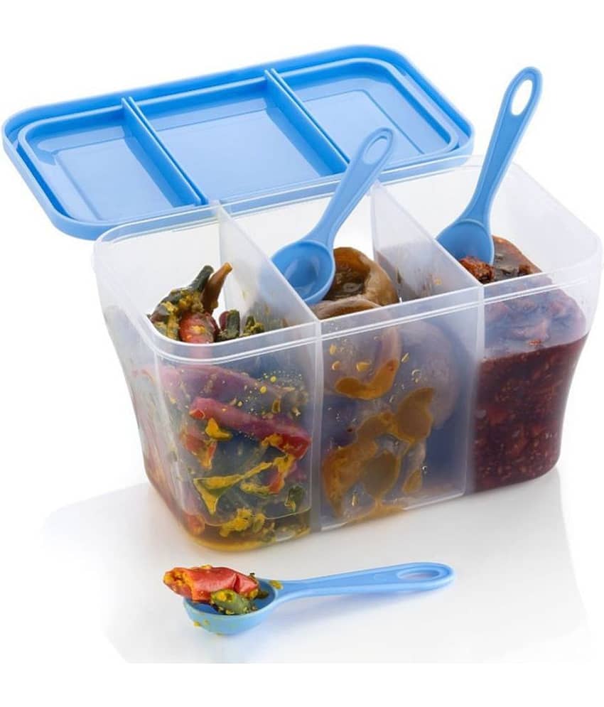 iview kitchenware - Polyproplene Light Blue Pickle Container ( Set of 1 - 1100 )