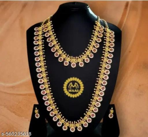 Gorgeous Sparkling Combo Set Matte Finish Jewellery Set