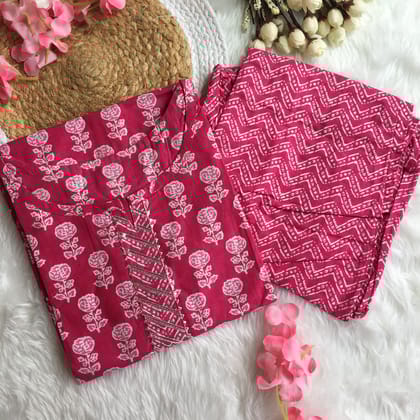 Roses Kurti Set - Raani Colour-38 - M