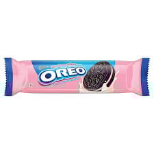 Cadbury Oreo Strawberry Creme Flavoured Chocolatey Sandwich Biscuits 113 GRAM