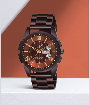 PIRASO Brown Stainless Steel Analog Men's Watch