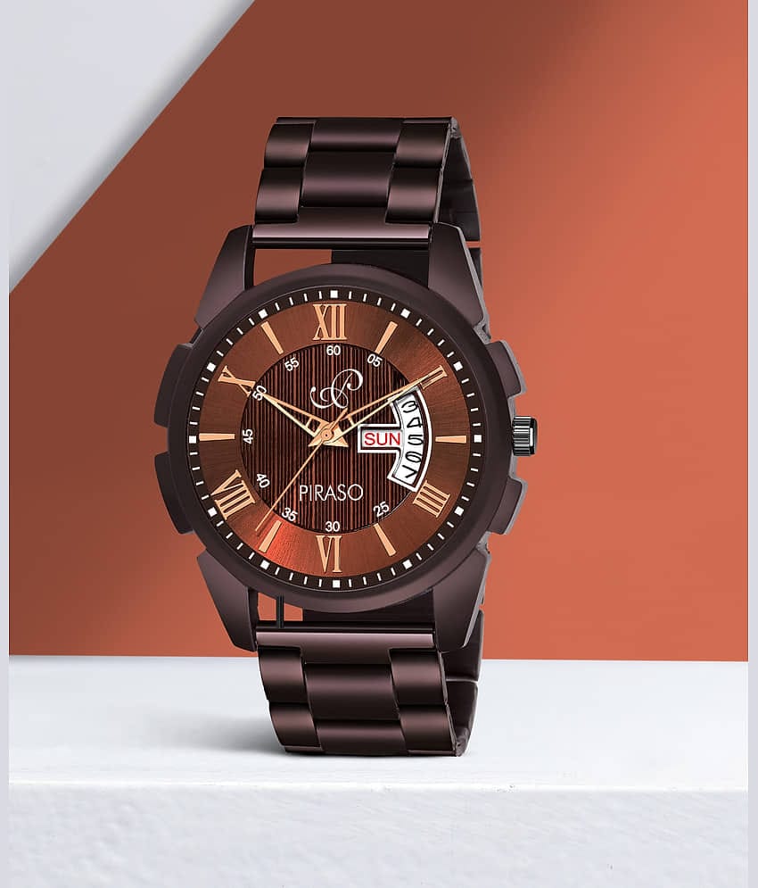 PIRASO Brown Stainless Steel Analog Men's Watch