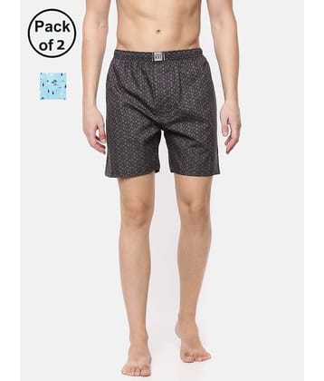 Force NXT Pack of 2 Cotton Boxers For Men's ( Multi )